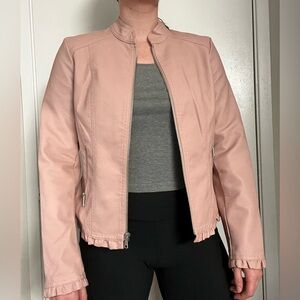 Baccini Pink Pastel “Leather” Jacket